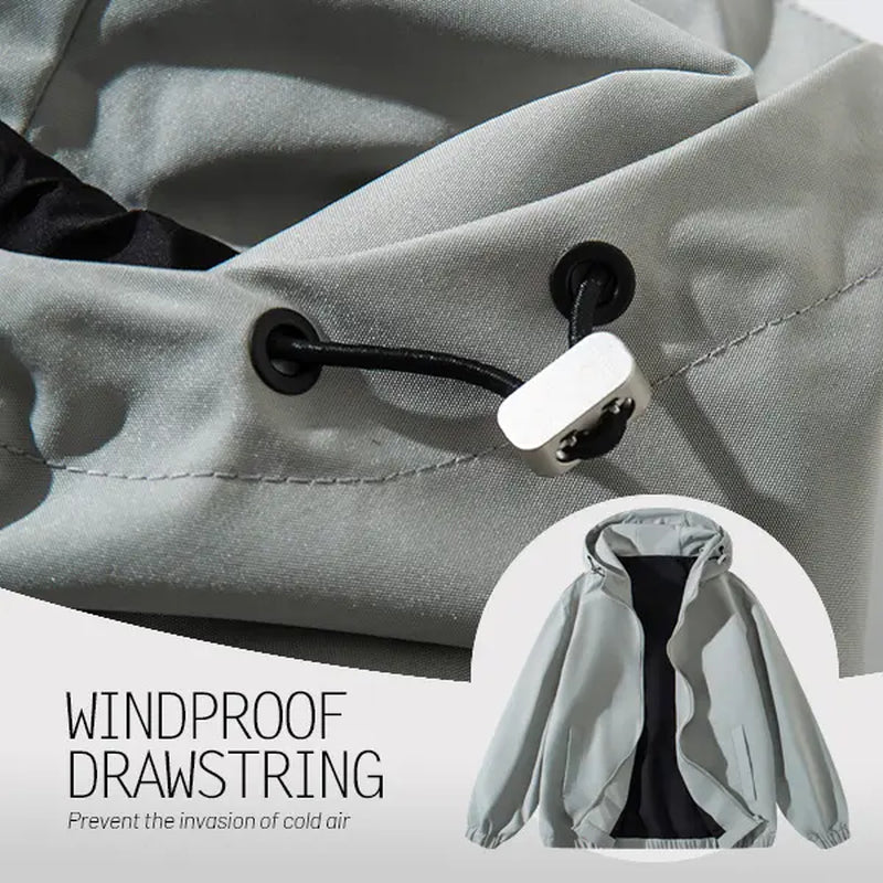 Vintage Washed Zip Up Hoodie - Unisex Casual Streetwear Essential for Winter Fashion