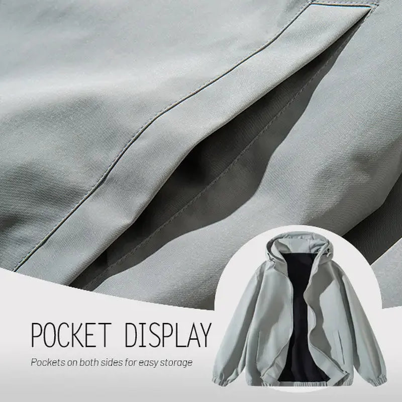 Vintage Washed Zip Up Hoodie - Unisex Casual Streetwear Essential for Winter Fashion