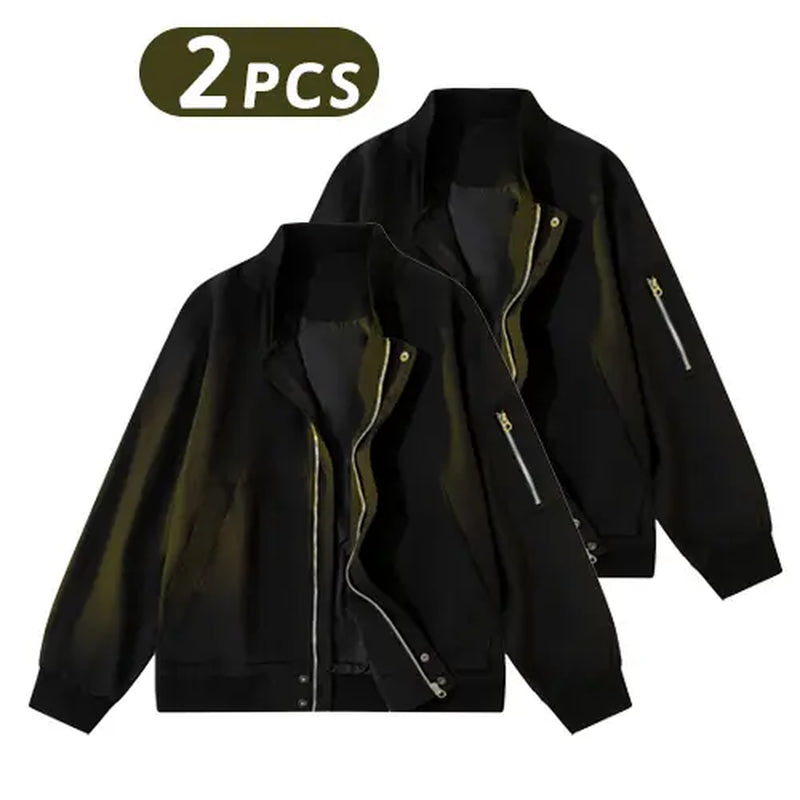 Vintage Washed Zip Up Hoodie - Unisex Casual Streetwear Essential for Winter Fashion