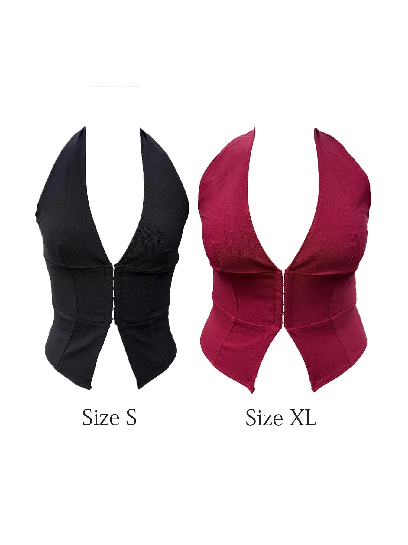 【Restocked】Apperlotha Women'S Halter Corsets Top - Thin, Stretchy, Rave Hook Grommet Front Lace up Back, Backless Corset Bodyshper Party Crop Tank Top - Valentine Outfits Springstatements #Summervibes