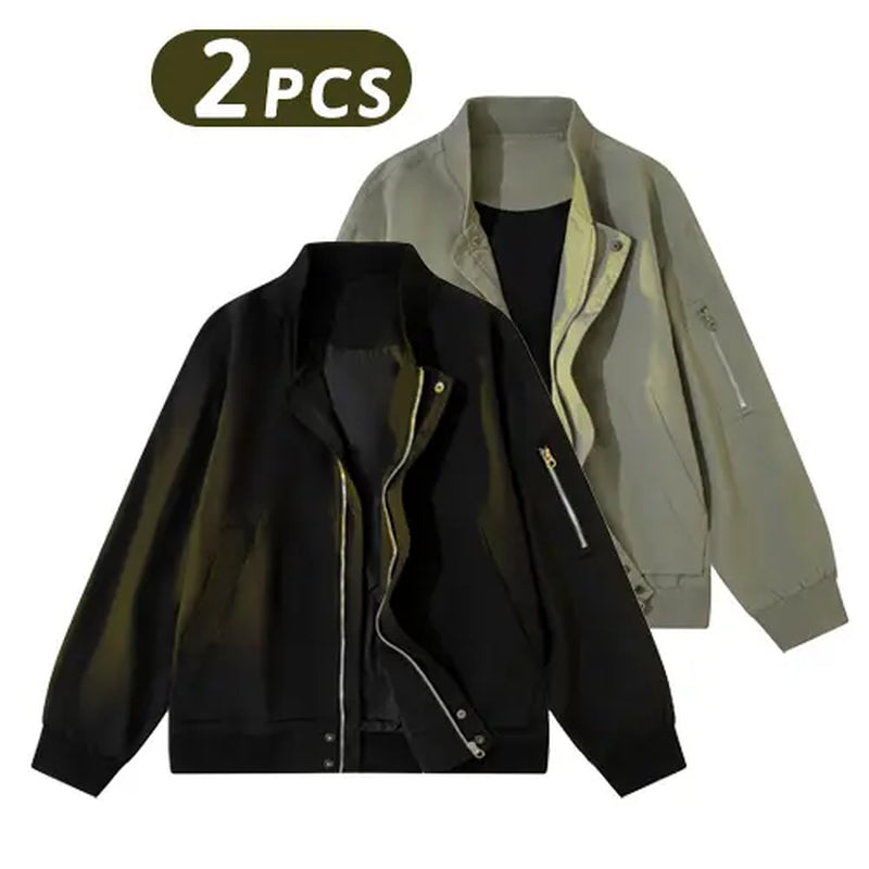 Vintage Washed Zip Up Hoodie - Unisex Casual Streetwear Essential for Winter Fashion